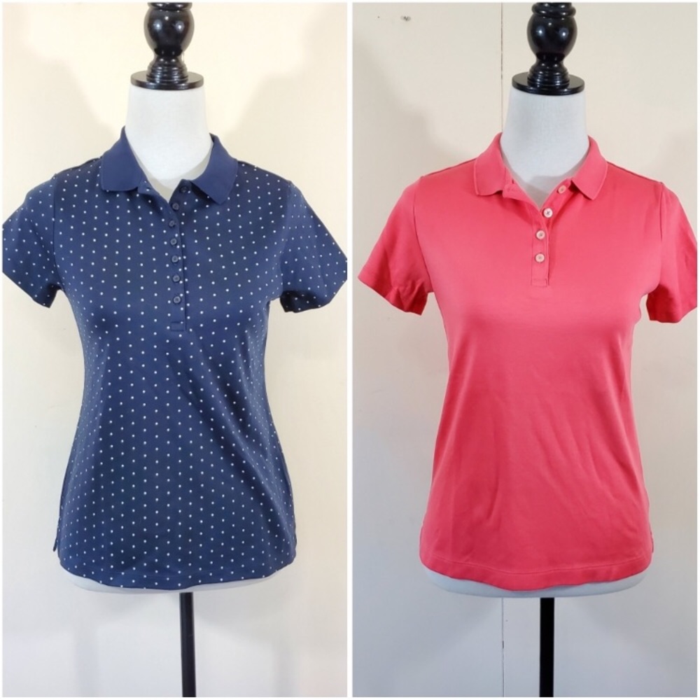 Women's Lands End two xs short sleeve golf shirts